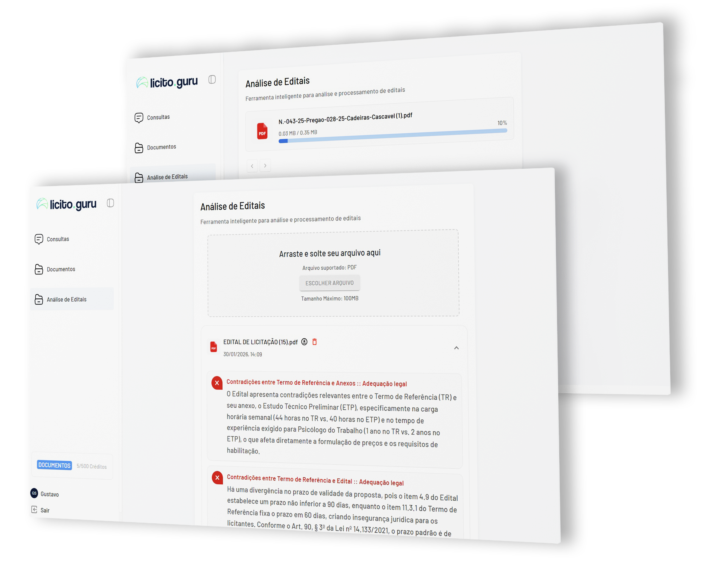Analisador de Documentos licito.guru